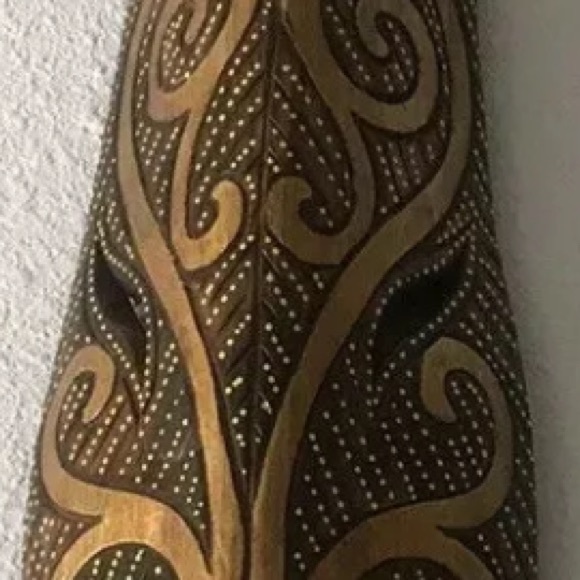 40” Tall Wood Wall Mask Giraffe Deco Safari Sculpture - Picture 4 of 5